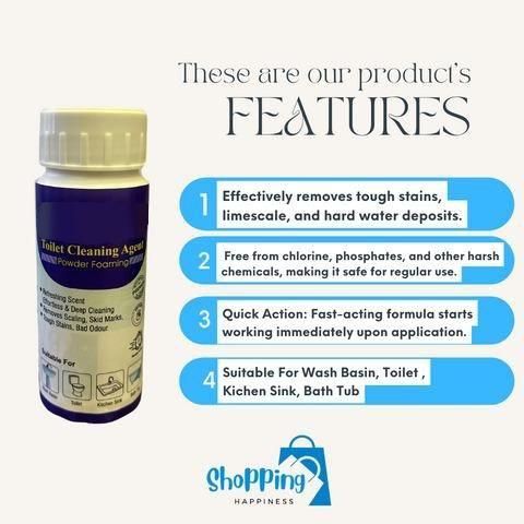 Toilet Cleaning Agent 100 gm (buy1 get 2 FREE)